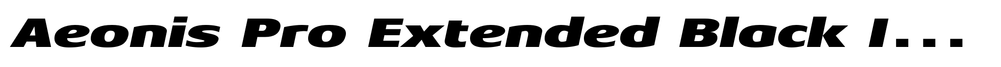 Aeonis Pro Extended Black Italic image